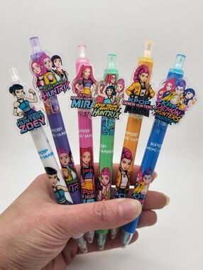 K-POP DEMON HUNTERS 6-Pack Gel Pens NEW